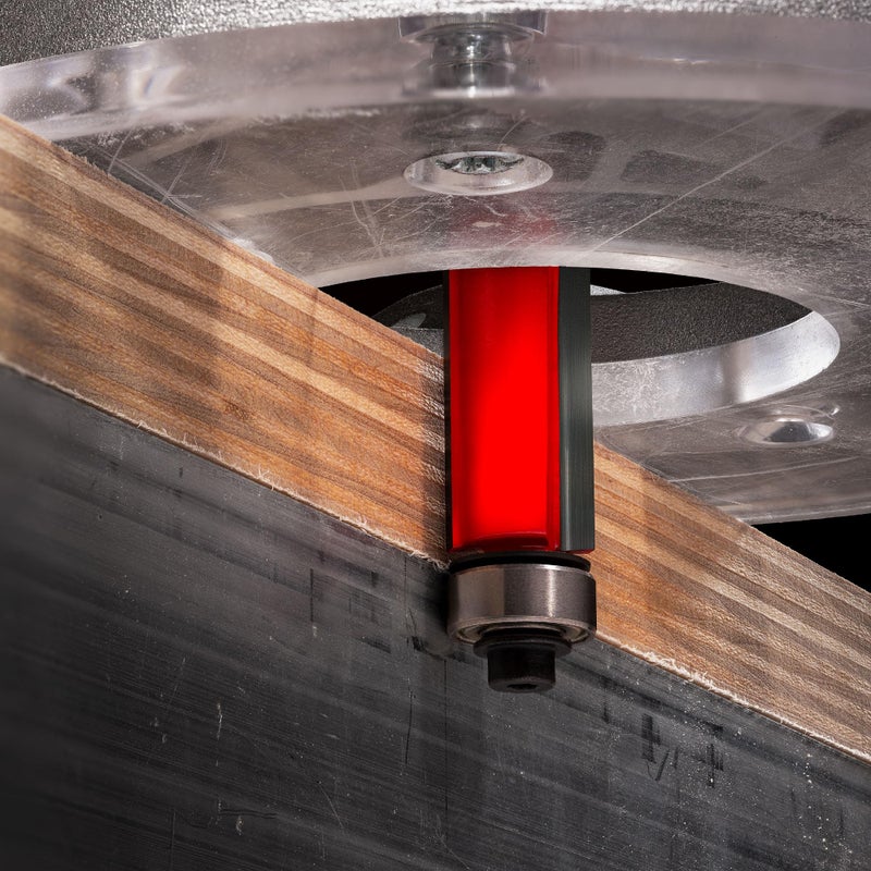 Freud 1/2" Top & Bottom Bearing Flush Trim Router Bit with Tico Hi-Density Carbide for Maximum Performance - Ideal for Template Work & Laminate Routing, 1/2" Diameter, 1/4" Shank, 2 Cutters - 50-501 - Image 5